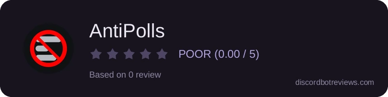 Rating widget preview for AntiPolls