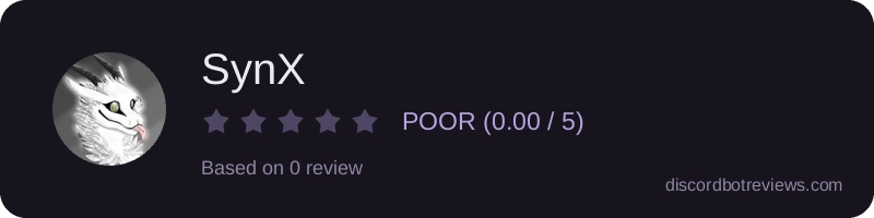 Rating widget preview for SynX