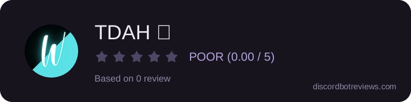 Rating widget preview for TDAH 乡