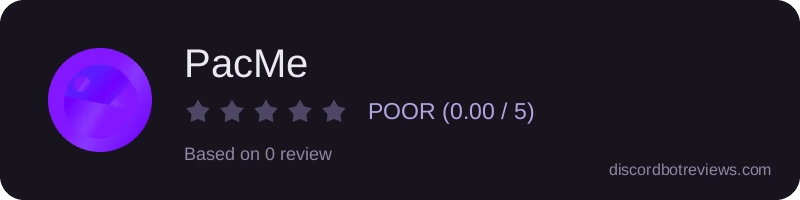 Rating widget preview for PacMe
