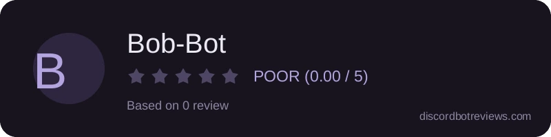 Rating widget preview for Bob-Bot