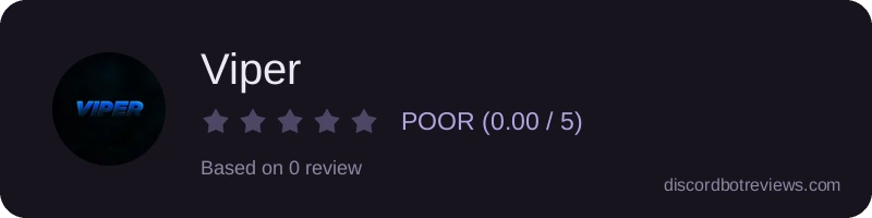 Rating widget preview for Viper