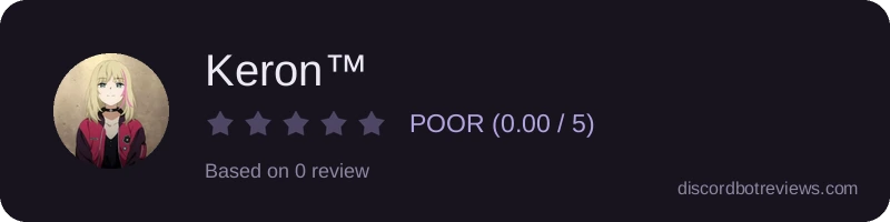 Rating widget preview for Keron™