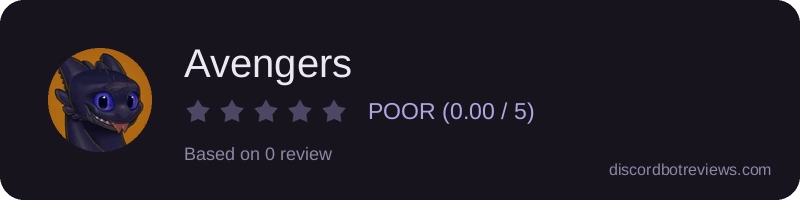 Rating widget preview for Avengers 