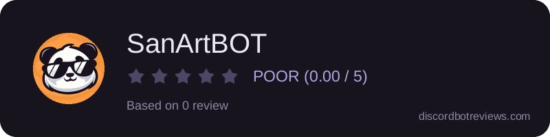 Rating widget preview for SanArtBOT