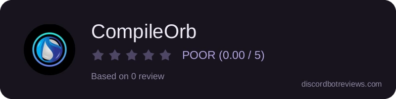Rating widget preview for CompileOrb