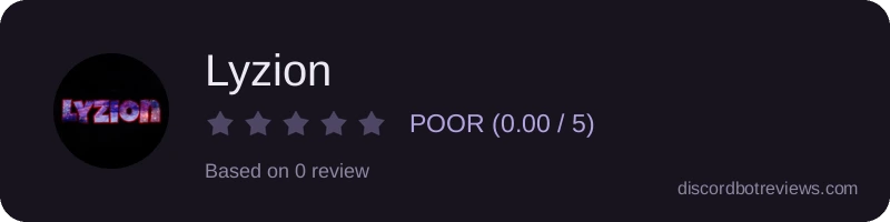Rating widget preview for Lyzion