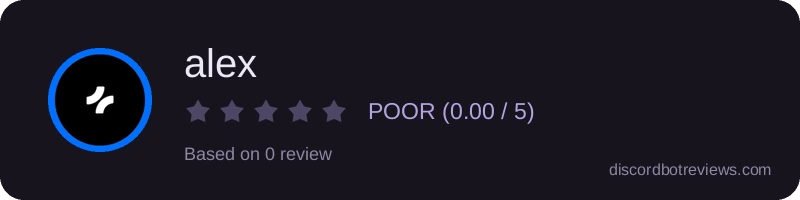 Rating widget preview for alex