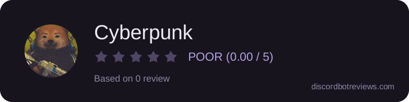 Rating widget preview for Cyberpunk