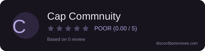 Rating widget preview for Cap Commnuity