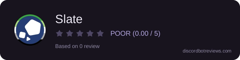 Rating widget preview for Slate