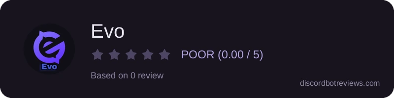Rating widget preview for Evo