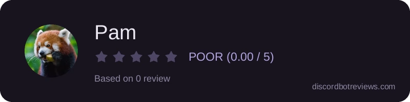 Rating widget preview for Pam