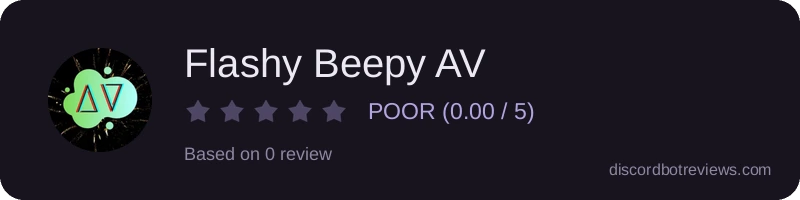 Rating widget preview for Flashy Beepy AV