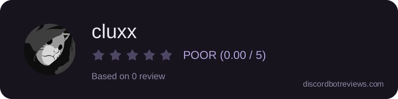 Rating widget preview for cluxx