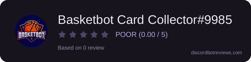 Rating widget preview for Basketbot Card Collector#9985