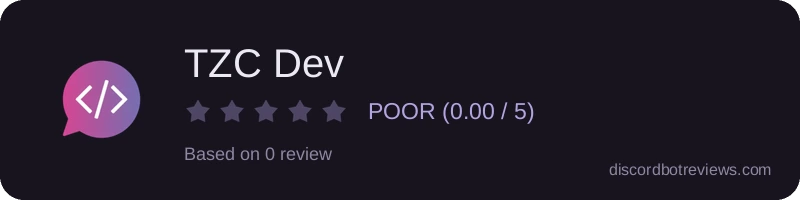Rating widget preview for TZC Dev