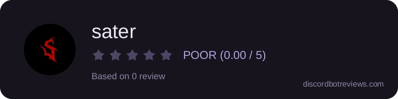 Rating widget preview for sater