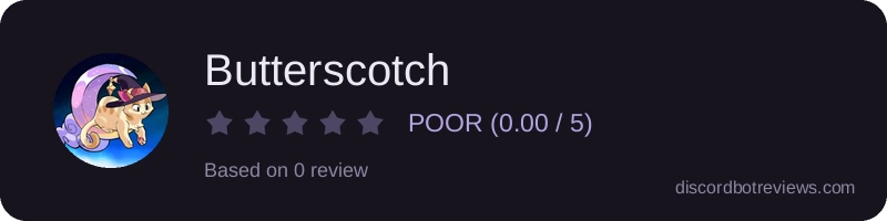 Rating widget preview for Butterscotch 