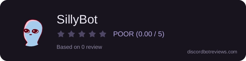 Rating widget preview for SillyBot