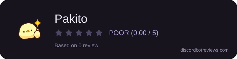 Rating widget preview for Pakito