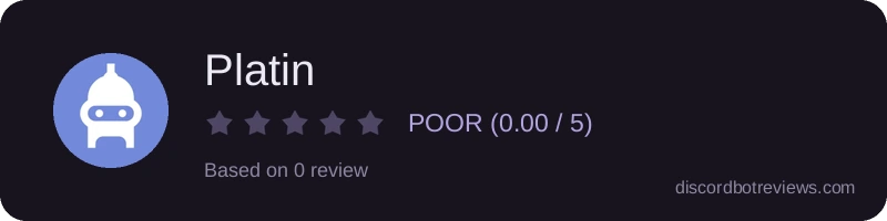Rating widget preview for Platin
