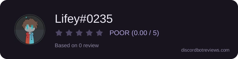 Rating widget preview for Lifey#0235