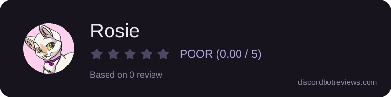Rating widget preview for Rosie