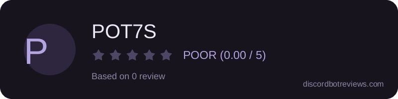 Rating widget preview for POT7S