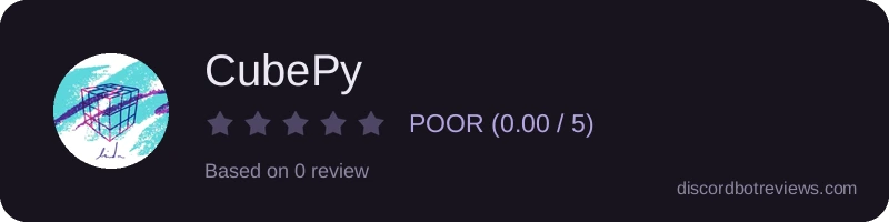 Rating banner for CubePy