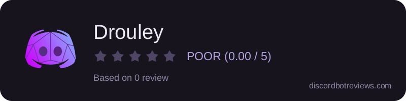 Rating widget preview for Drouley