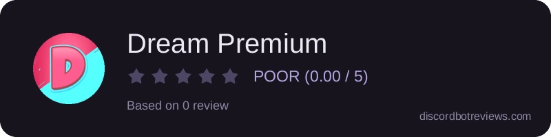 Rating widget preview for Dream Premium