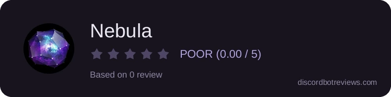 Rating widget preview for Nebula