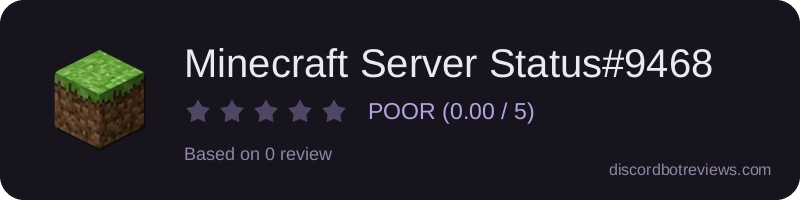 Rating widget preview for Minecraft Server Status#9468