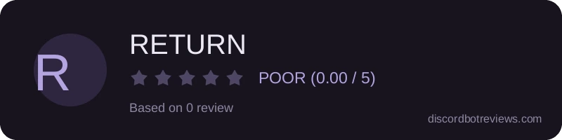 Rating banner for RETURN