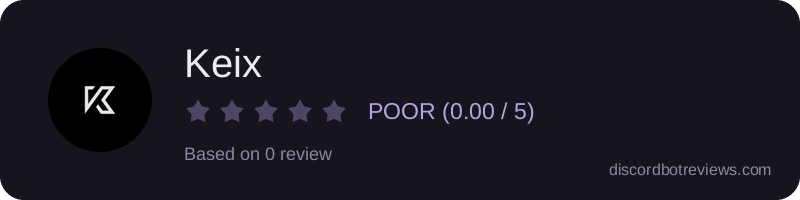 Rating widget preview for Keix