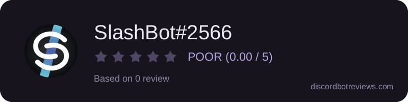 Rating widget preview for SlashBot#2566