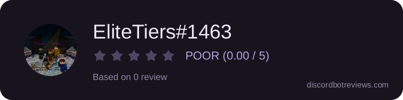 Rating widget preview for EliteTiers#1463