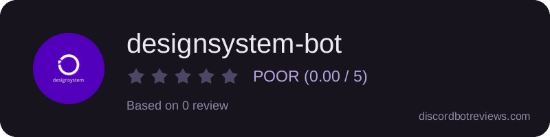 Rating widget preview for designsystem-bot