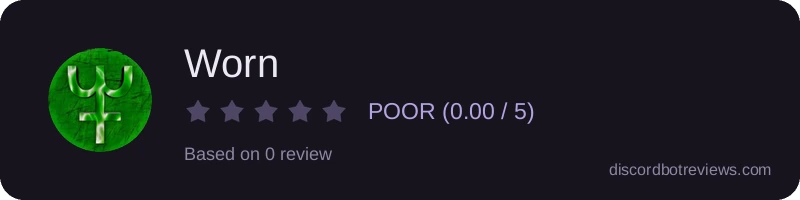 Rating widget preview for Worn