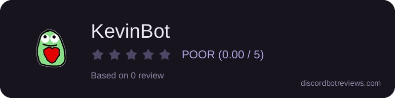 Rating widget preview for KevinBot