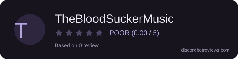 Rating widget preview for TheBloodSuckerMusic