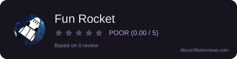 Rating widget preview for Fun Rocket