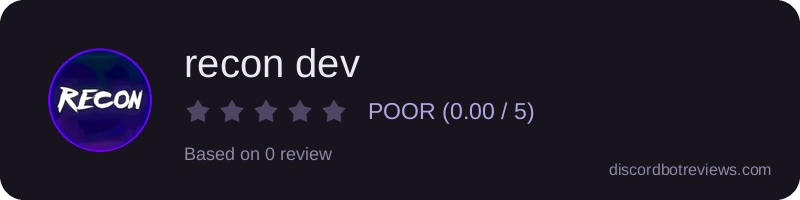 Rating widget preview for recon dev
