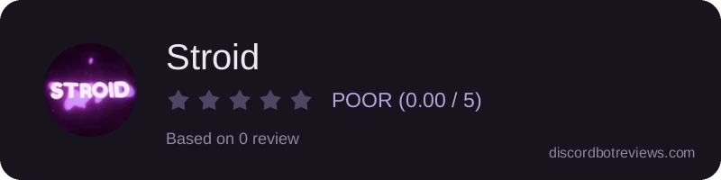 Rating widget preview for Stroid