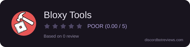 Rating widget preview for Bloxy Tools