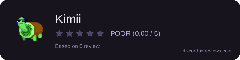 Rating widget preview for Kimii