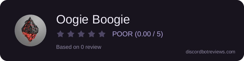 Rating widget preview for Oogie Boogie