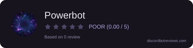 Rating widget preview for Powerbot