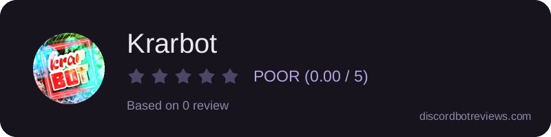 Rating widget preview for Krarbot